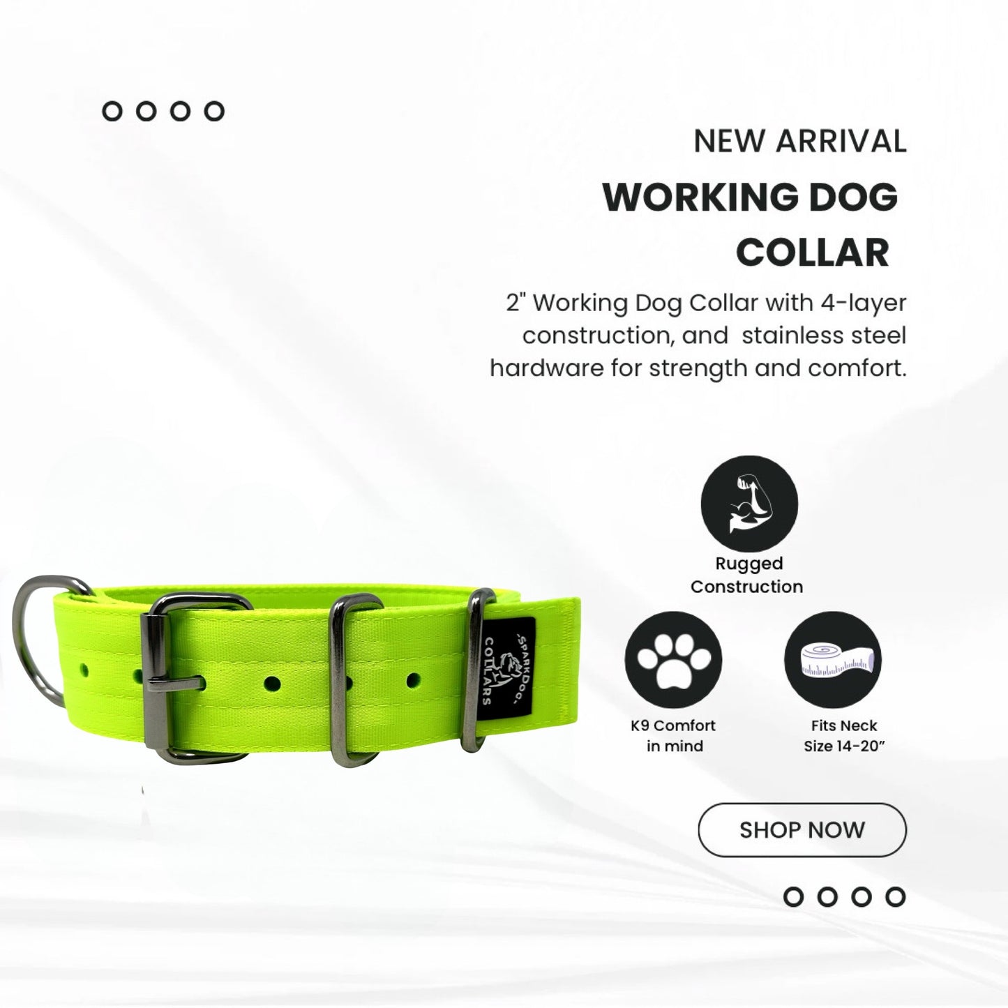 2” Working Dog Collar