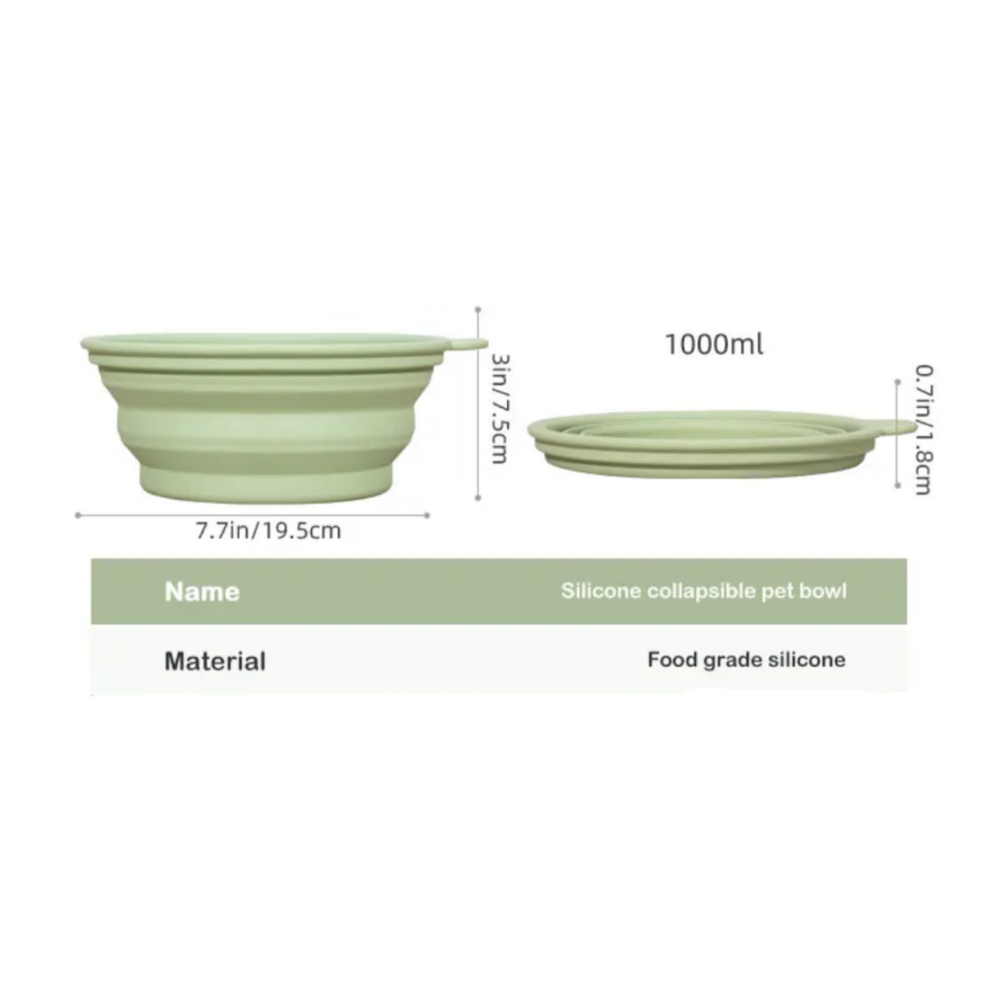 SparkDog Collapsible Bowl-34oz