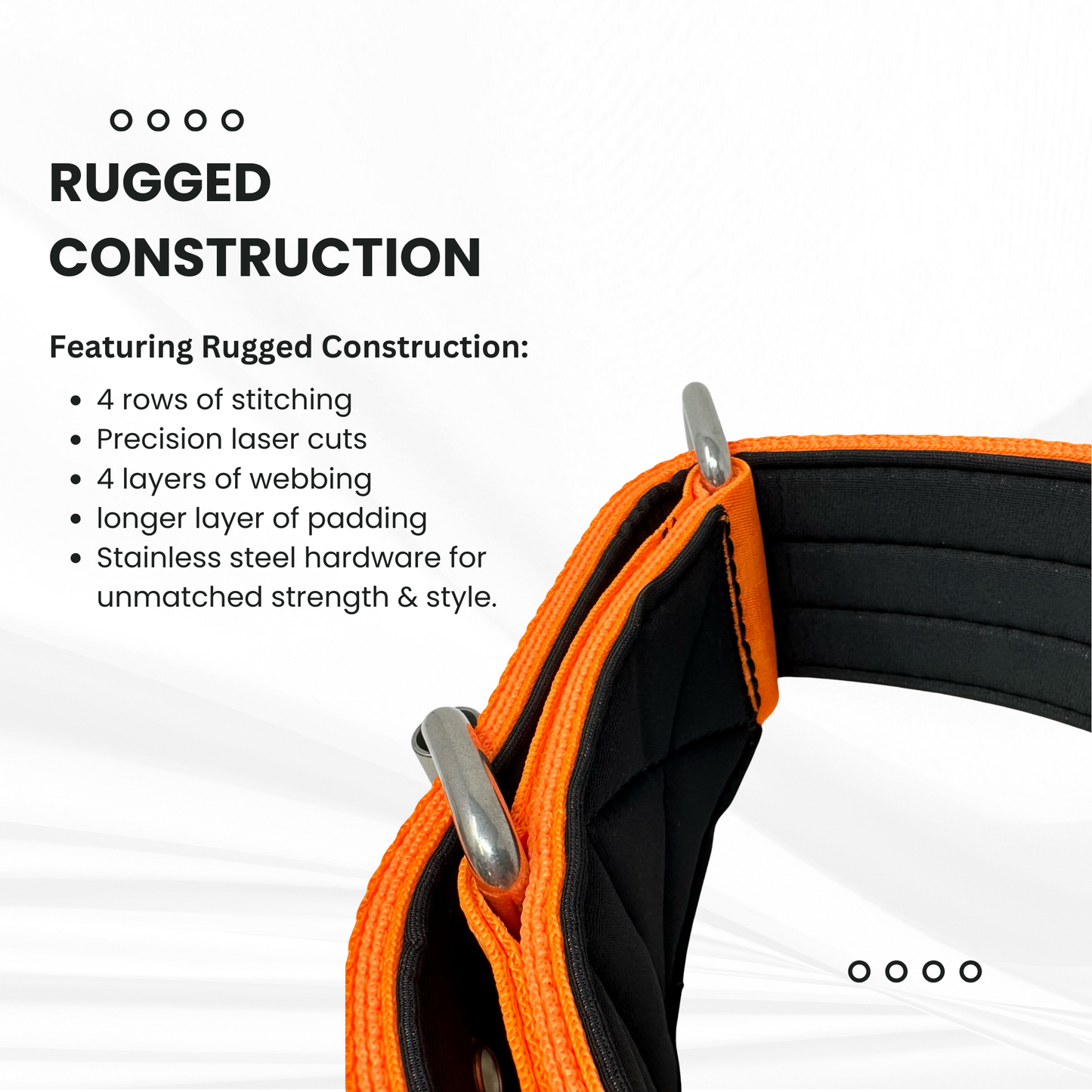 2" Padded Working Dog Collar