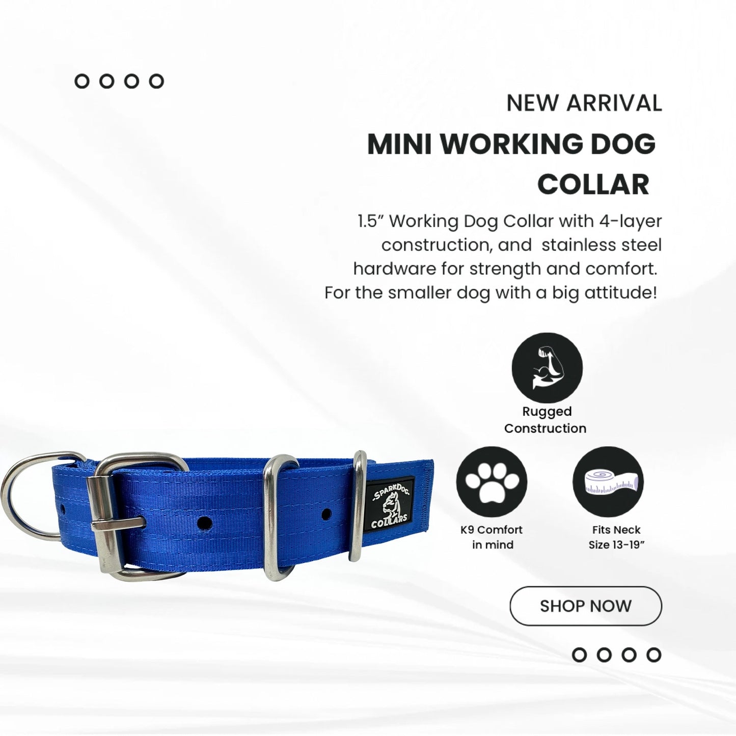 1.5” Working Dog Collar