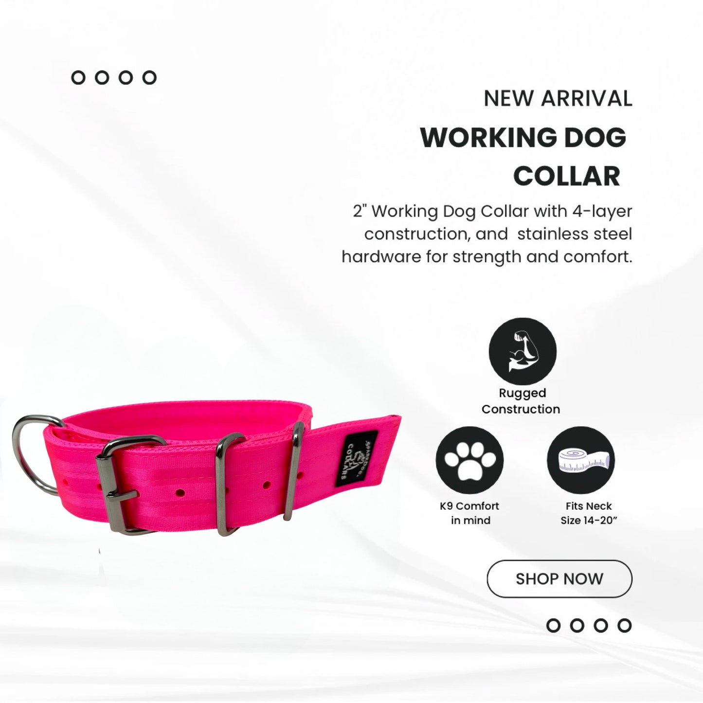 2” Working Dog Collar