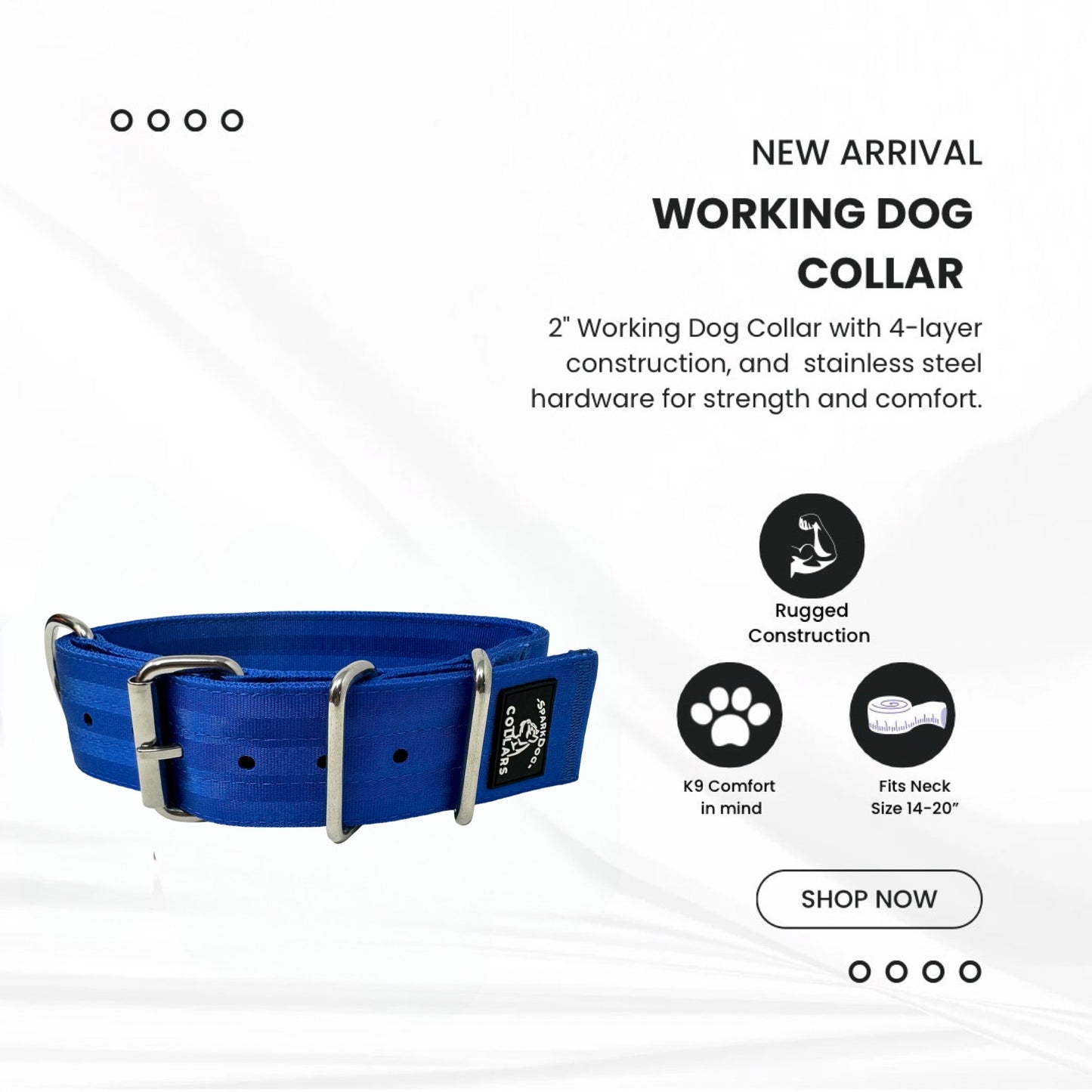 2” Working Dog Collar