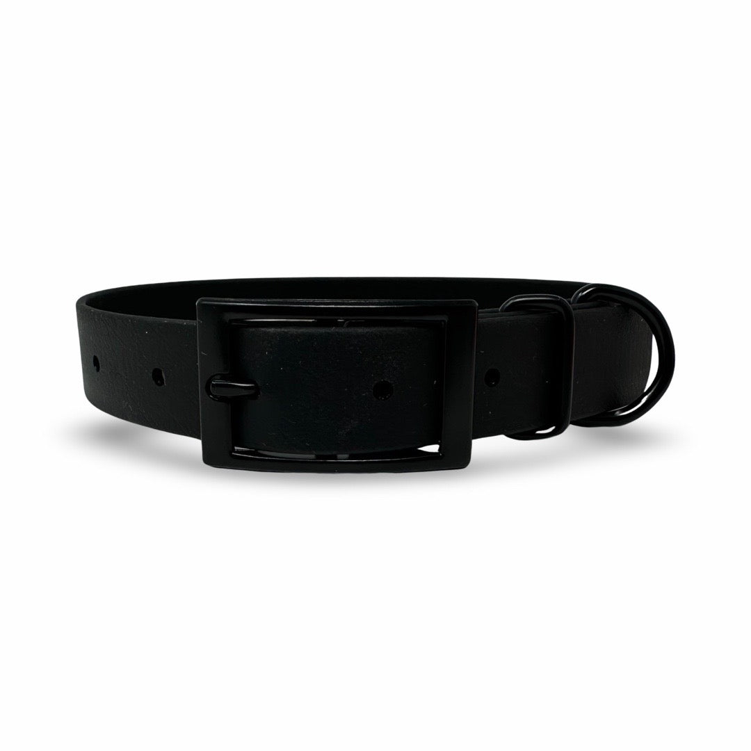 Black Dog Wear Standard Collar 33-53cm Medium Black 19mm