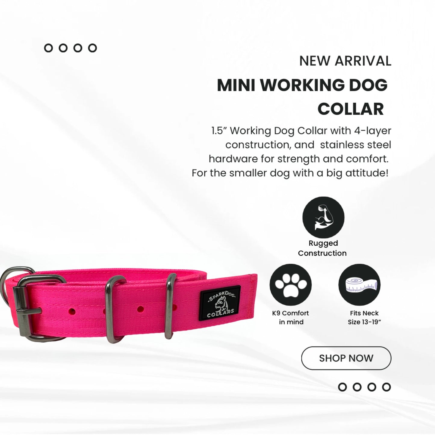 1.5” Working Dog Collar